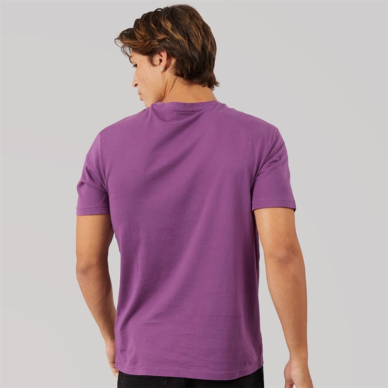 Napapijri Mens Salis T-Shirt Purple Pass - Image 2
