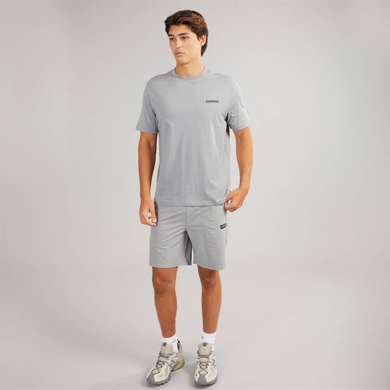 Napapijri Mens Small Box T-Shirt Shark Skin - Image 3