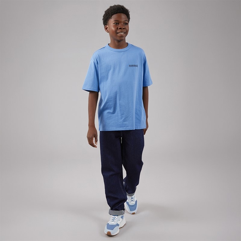 Napapijri Boys Scape T-Shirt Blue Jasper - Image 4