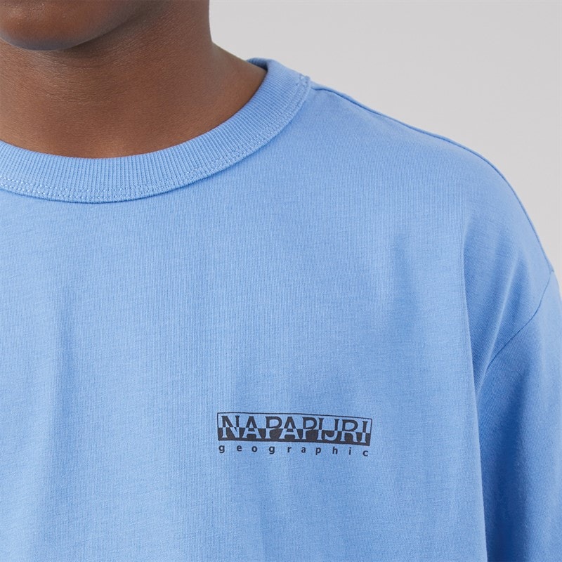 Napapijri Boys Scape T-Shirt Blue Jasper - Image 5