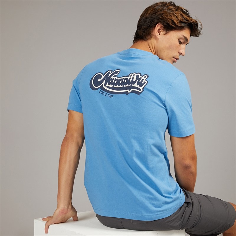 Napapijri Mens Zinc T-Shirt Blue Jasper - Image 1