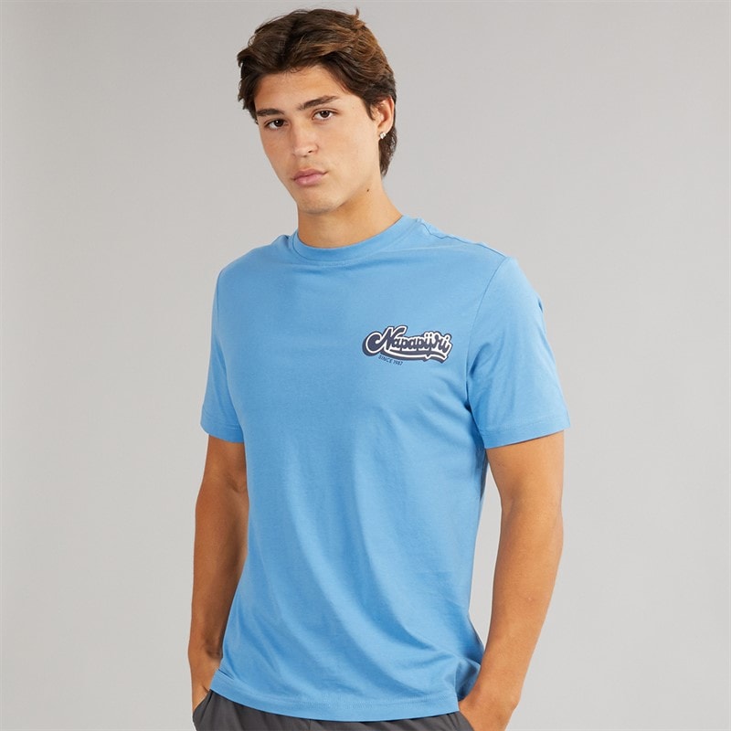 Napapijri Mens Zinc T-Shirt Blue Jasper - Image 2