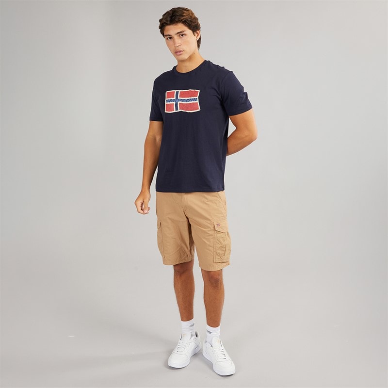 Napapijri Mens Mahsa T-Shirt Blue Marine - Image 4