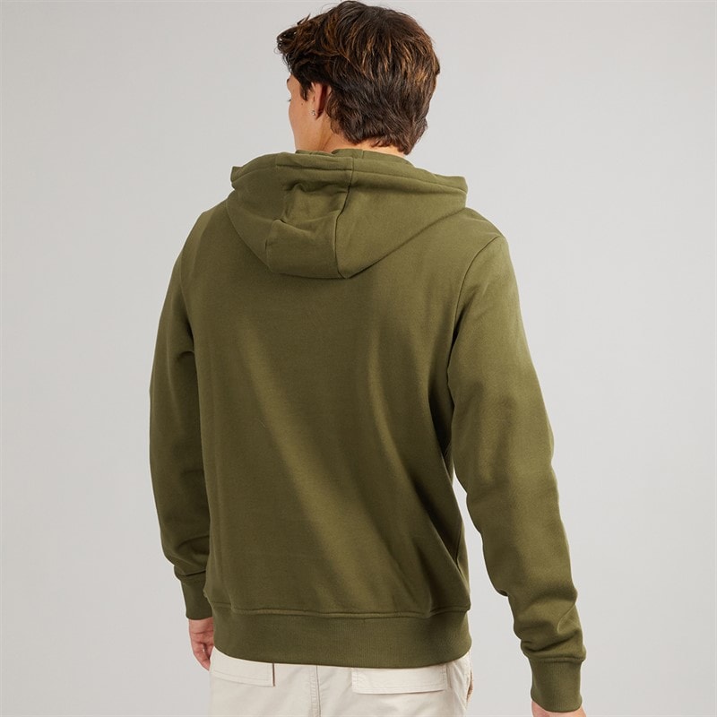 Napapijri Mens Balis Hoodie Dark Olive - Image 2