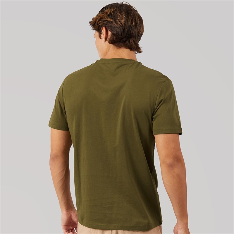 Napapijri Mens Salis T-Shirt Dark Olive - Image 2