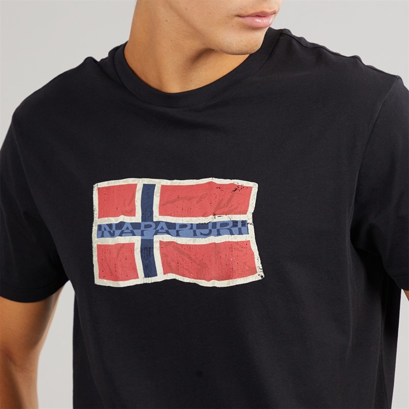 Napapijri Mens Mahsa T-Shirt Black Beauty - Image 3