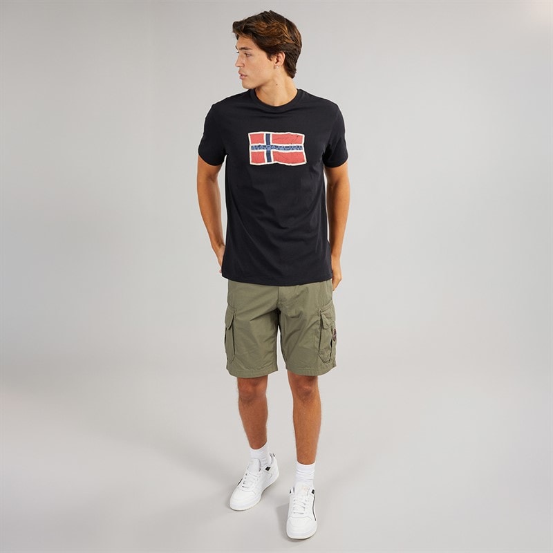 Napapijri Mens Mahsa T-Shirt Black Beauty - Image 4