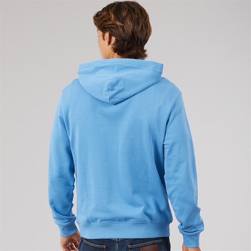 Napapijri Mens Box Logo Hoodie Blue Jasper - Image 2