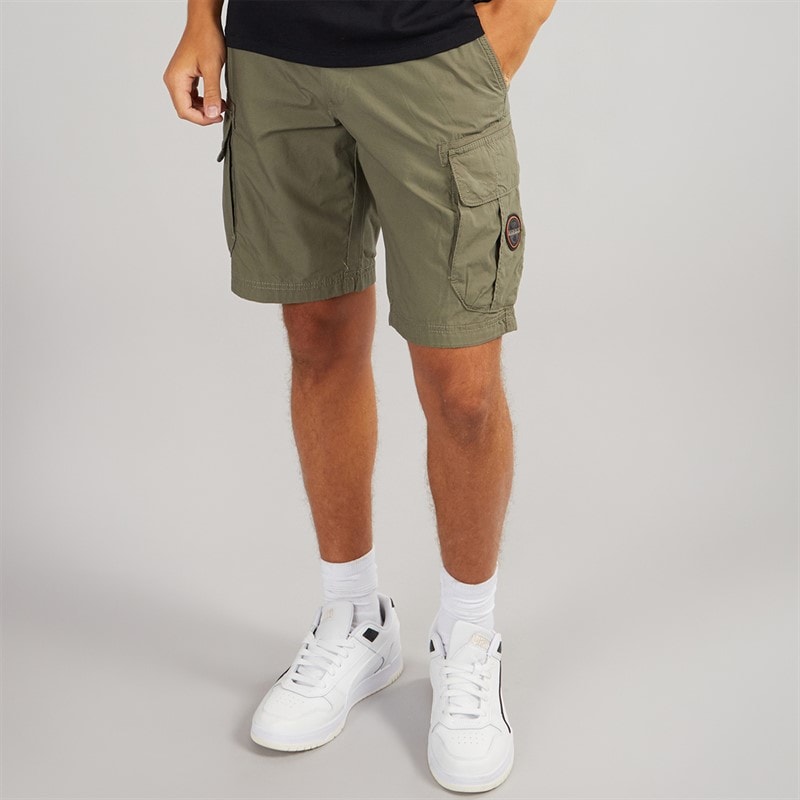 Napapijri Mens Rydal Cargo Shorts Tea Leaf