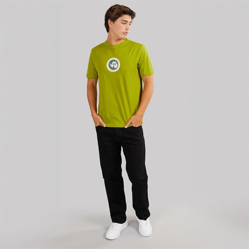 Napapijri Mens Phos T-Shirt Golden - Image 4
