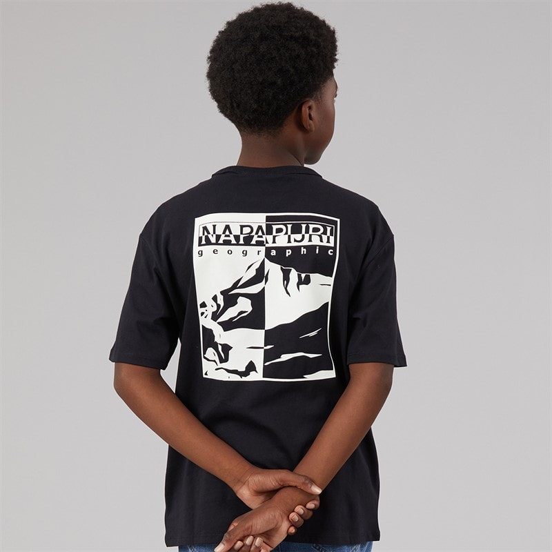 Napapijri Junior Scape T-Shirt Black Beauty - Image 1