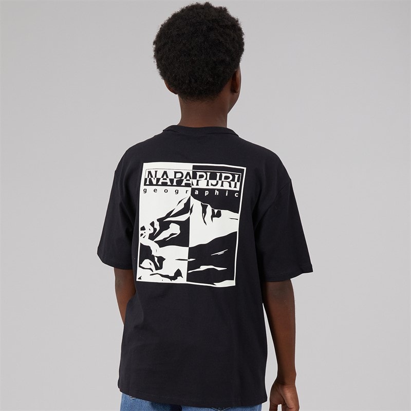 Napapijri Junior Scape T-Shirt Black Beauty - Image 3
