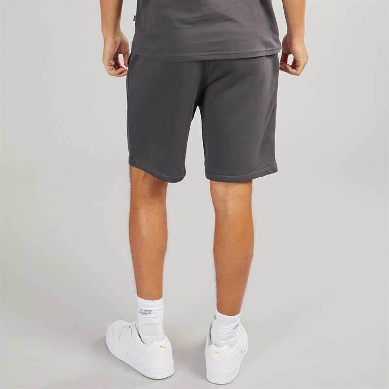 Napapijri Mens Nory Fleece Shorts Dark Grey Solid - Image 2