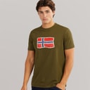 Napapijri Mens Mahsa T-Shirt Dark Olive
