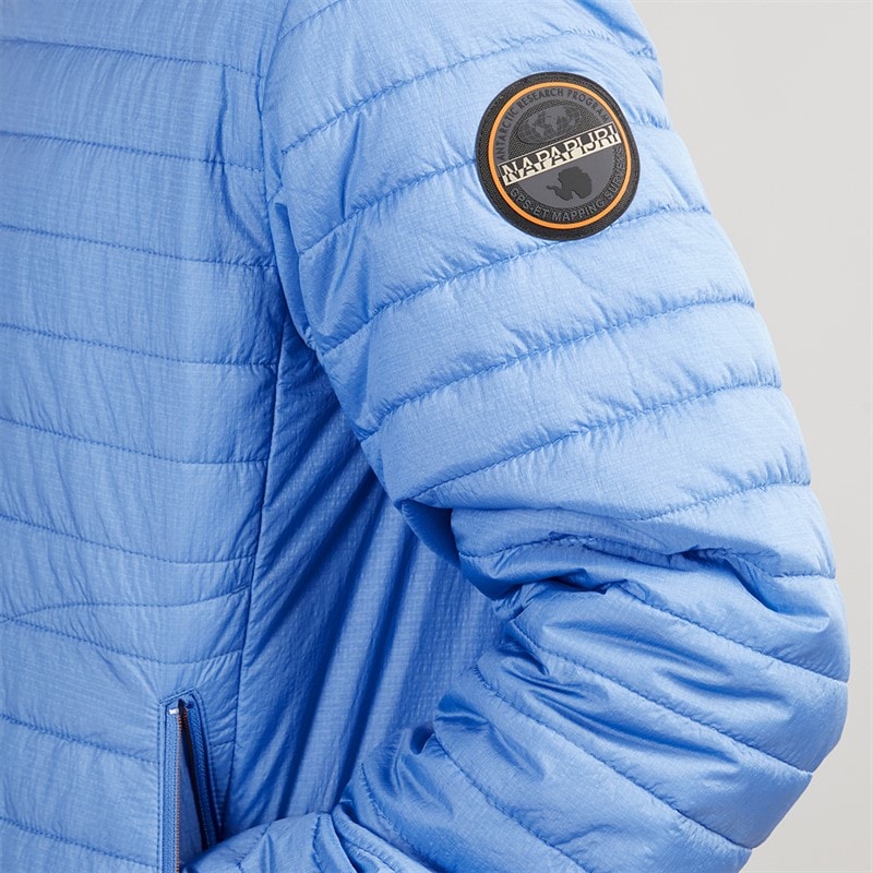 Napapijri Mens Amiata Padded Jacket Blue Jasper - Image 3