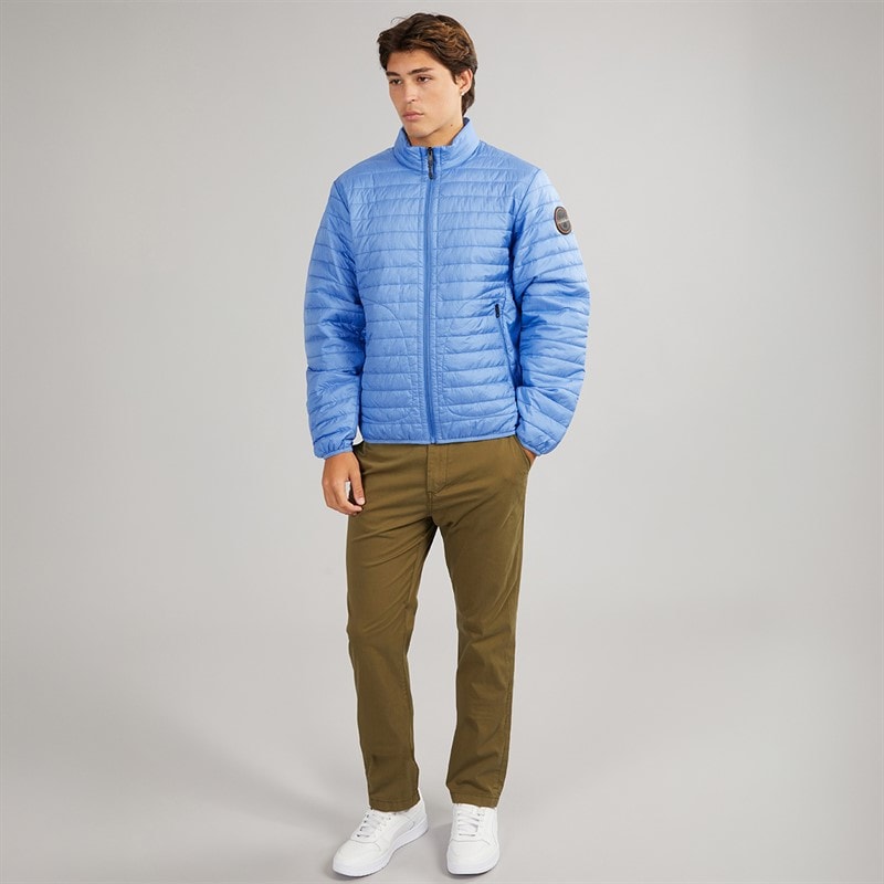 Napapijri Mens Amiata Padded Jacket Blue Jasper - Image 4