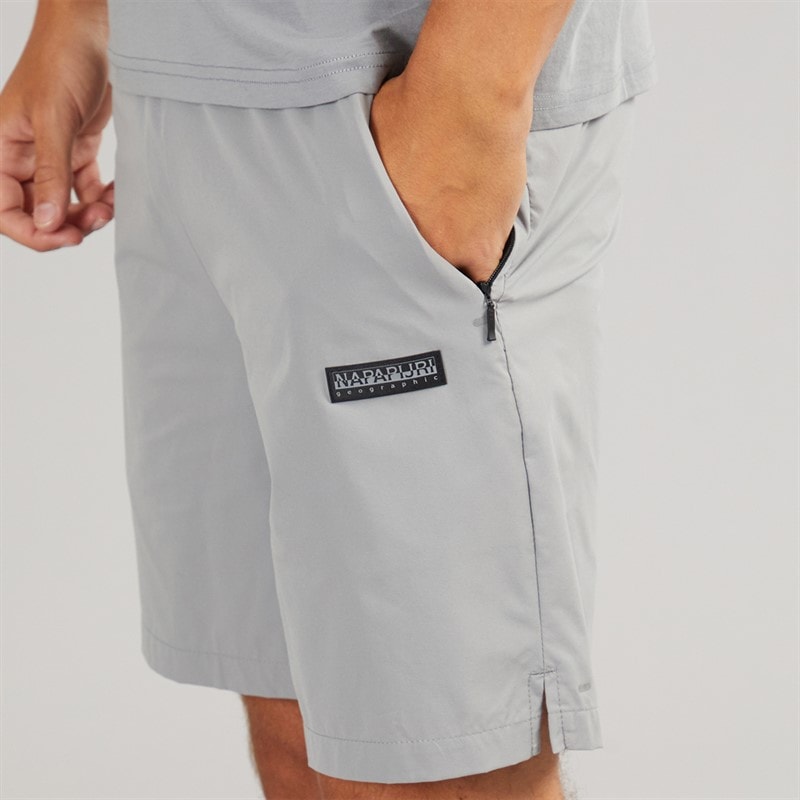 Napapijri Mens Nezy Woven Shorts Shark Skin - Image 3