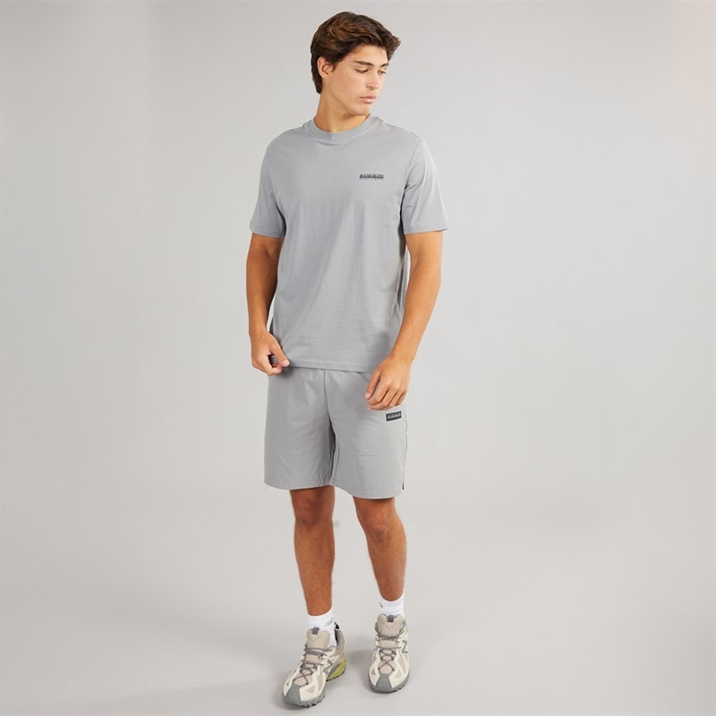 Napapijri Mens Nezy Woven Shorts Shark Skin - Image 4