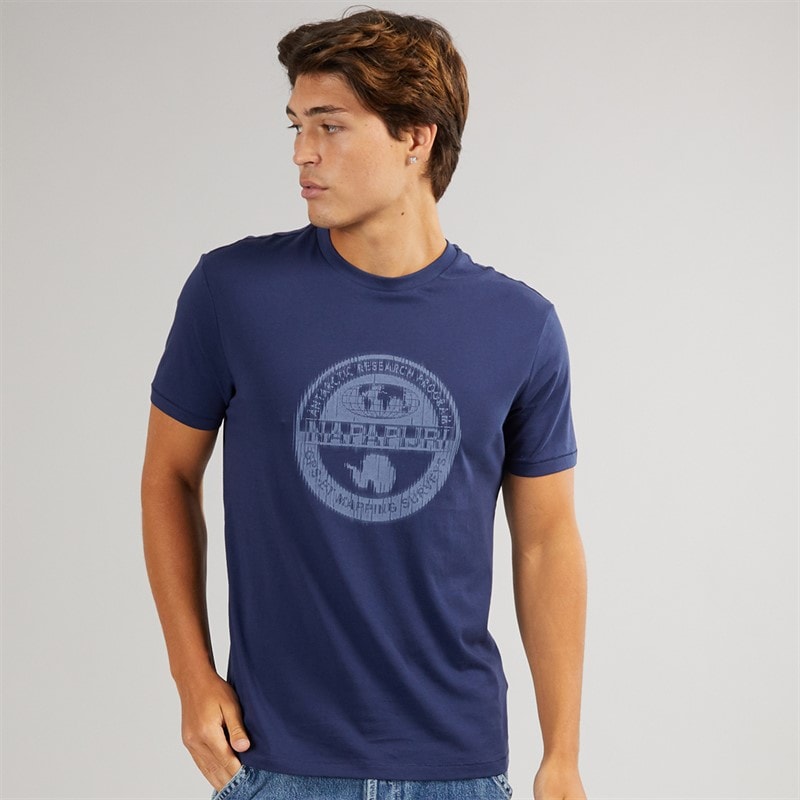 Napapijri Mens Mahsa T-Shirt Naval Acade