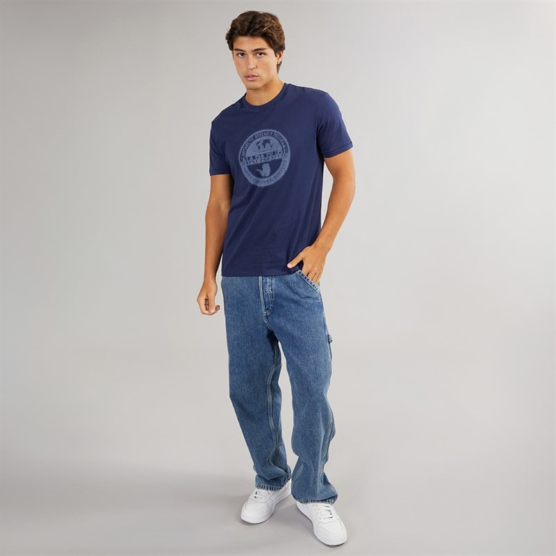Napapijri Mens Mahsa T-Shirt Naval Acade - Image 3