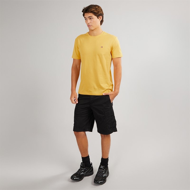 Napapijri Mens Salis T-Shirt Yolk Yellow - Image 4