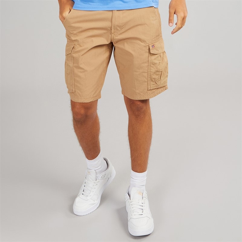 Napapijri Mens Noto 2.0 Cargo Shorts Tannin - Image 1