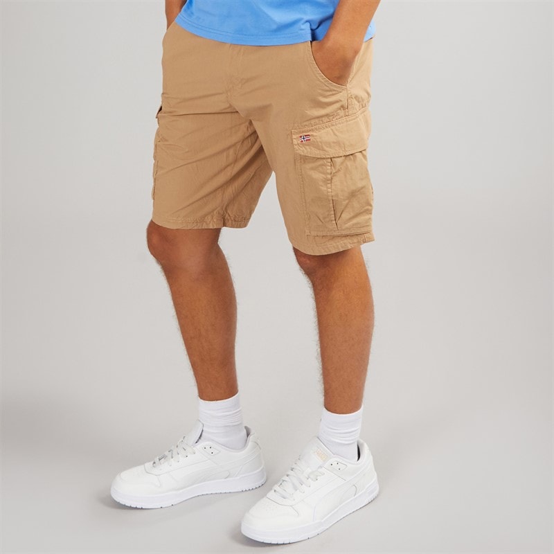 Napapijri Mens Noto 2.0 Cargo Shorts Tannin - Image 3