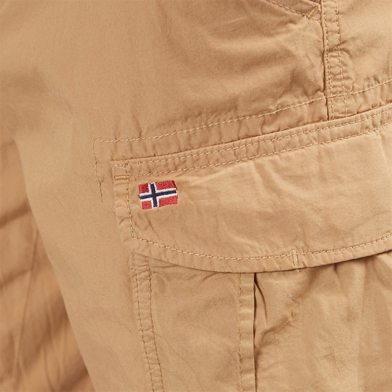 Napapijri Mens Noto 2.0 Cargo Shorts Tannin - Image 5