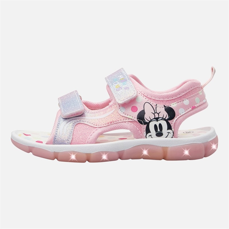 Minnie Mouse Infant Girls Light Up Sandals Pink - Image 2