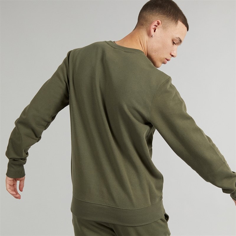 New Balance Mens Classic Core Sweatshirt Army Green - Image 2