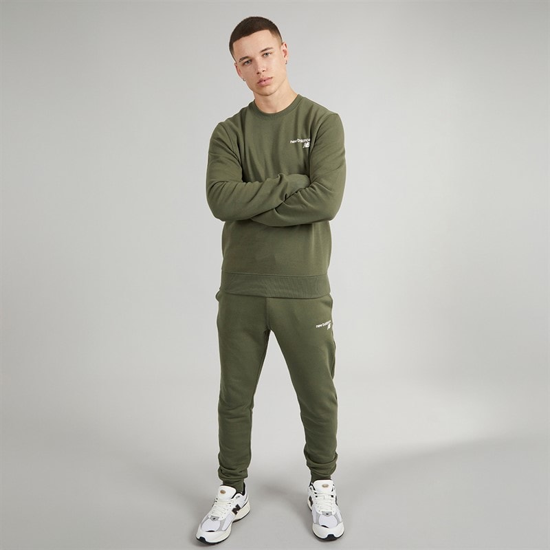 New Balance Mens Classic Core Sweatshirt Army Green - Image 4