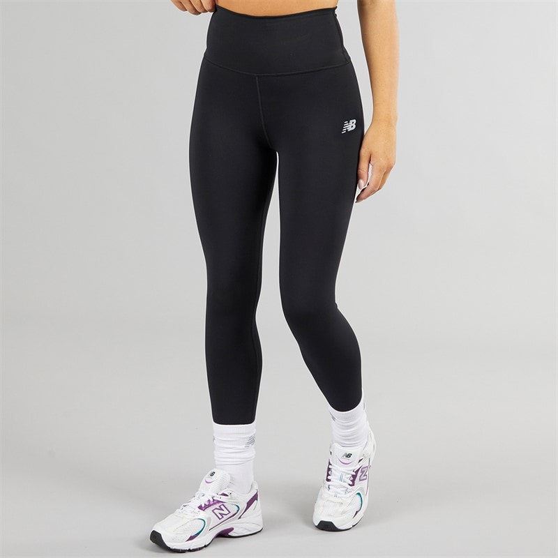 New Balance Womens Heat Thermal Running Tight Leggings Black - Image 1