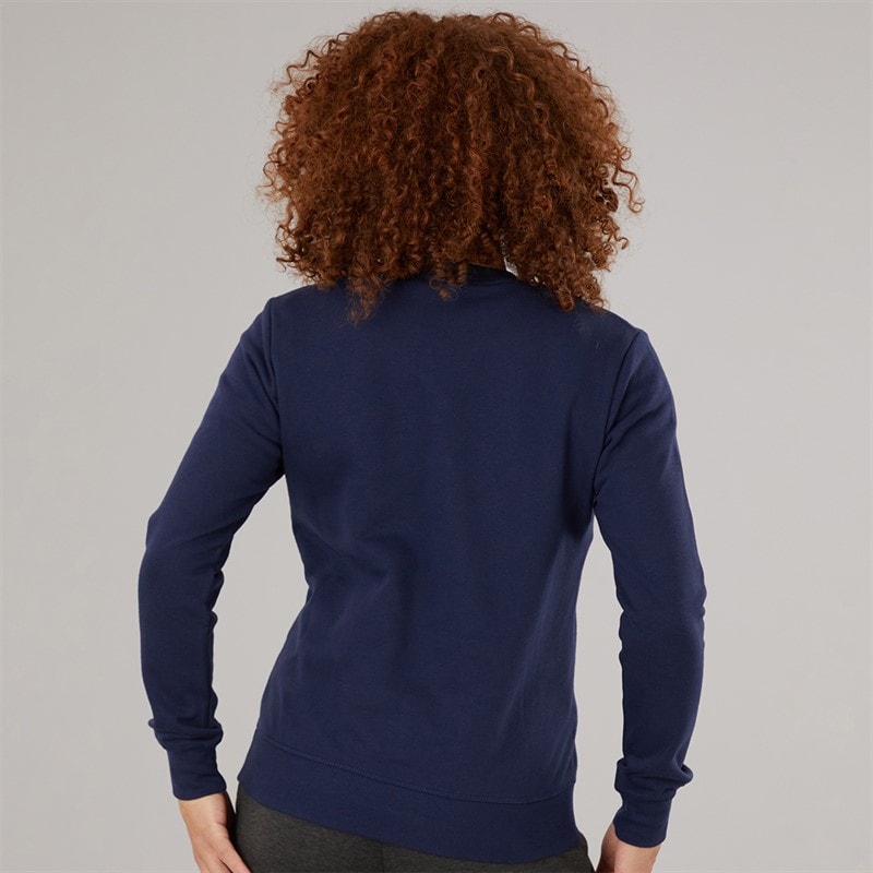 New Balance Womens Core Fleece Crew Sweatshirt Navy - Image 2