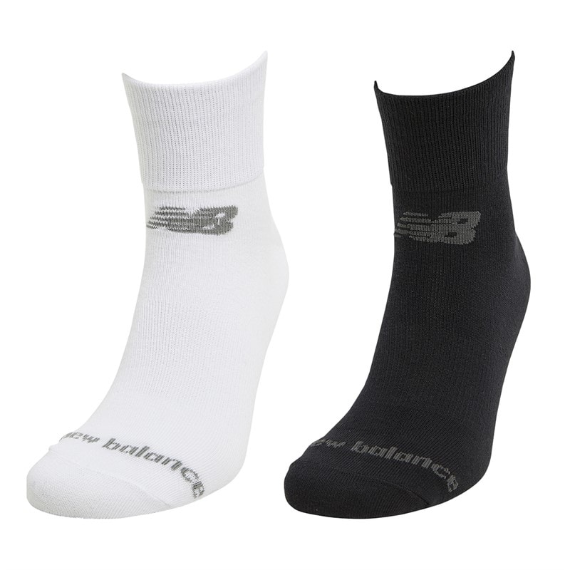 New Balance Ten Pack Cushioned Quarter Socks Black/White/Grey - Image 2