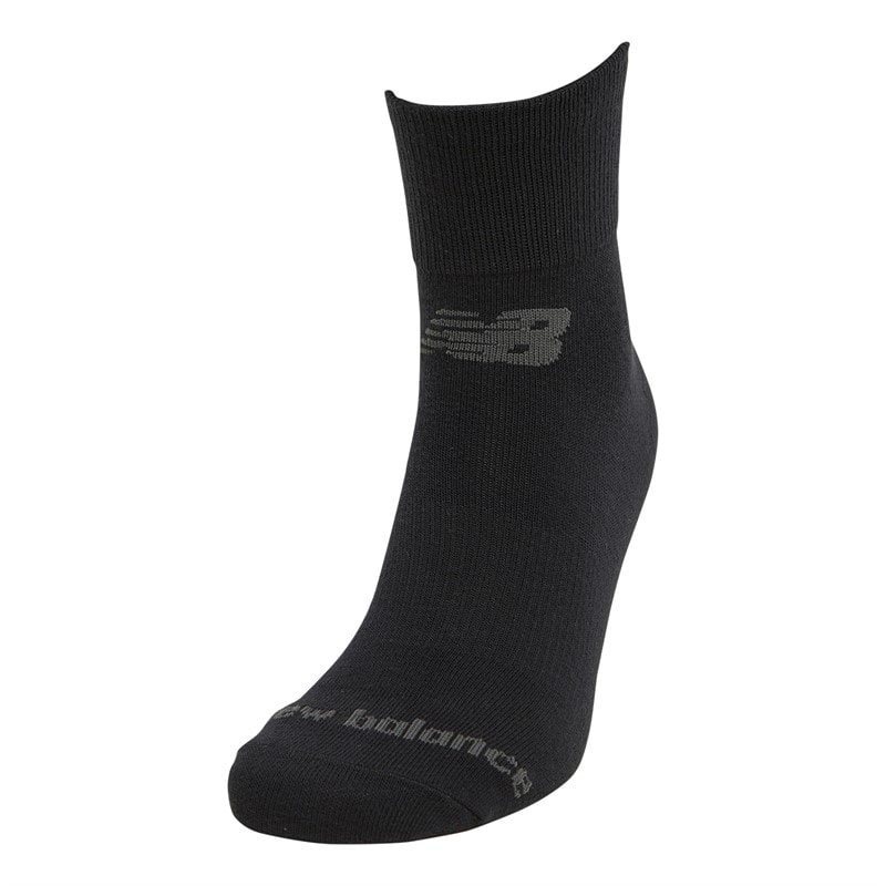 New Balance Ten Pack Cushioned Quarter Socks Black - Image 2