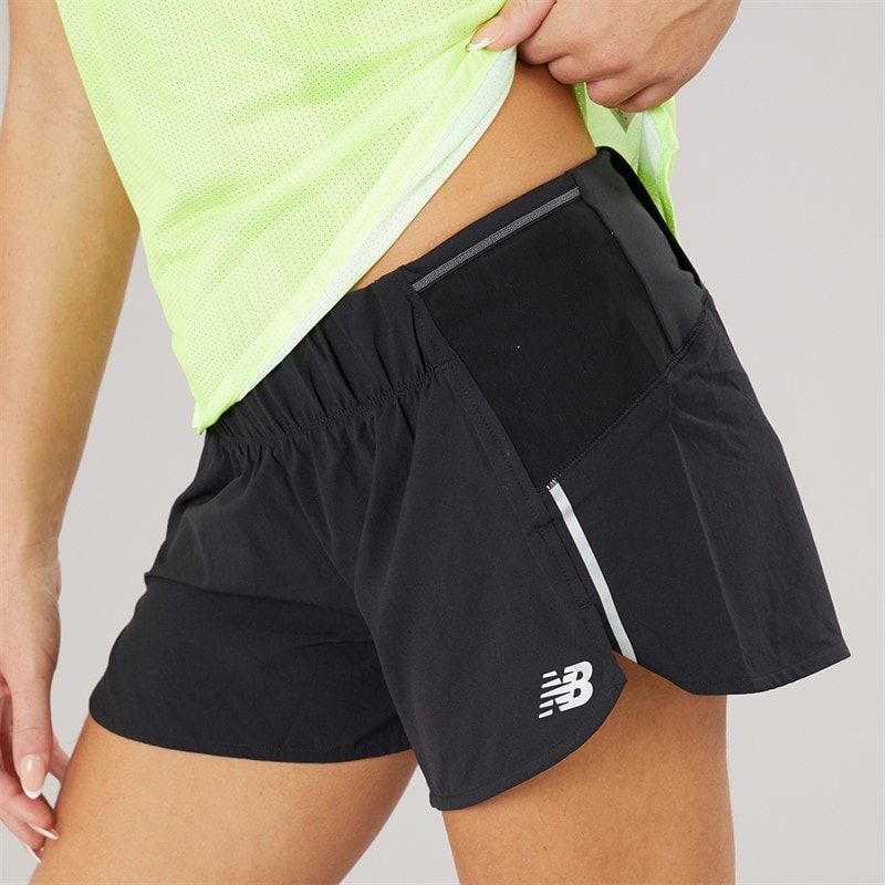 New Balance Womens Impact 3 Inch Running Shorts Black - Image 5