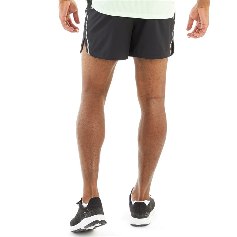New Balance Mens Impact 5 Inch Running Shorts Black - Image 2