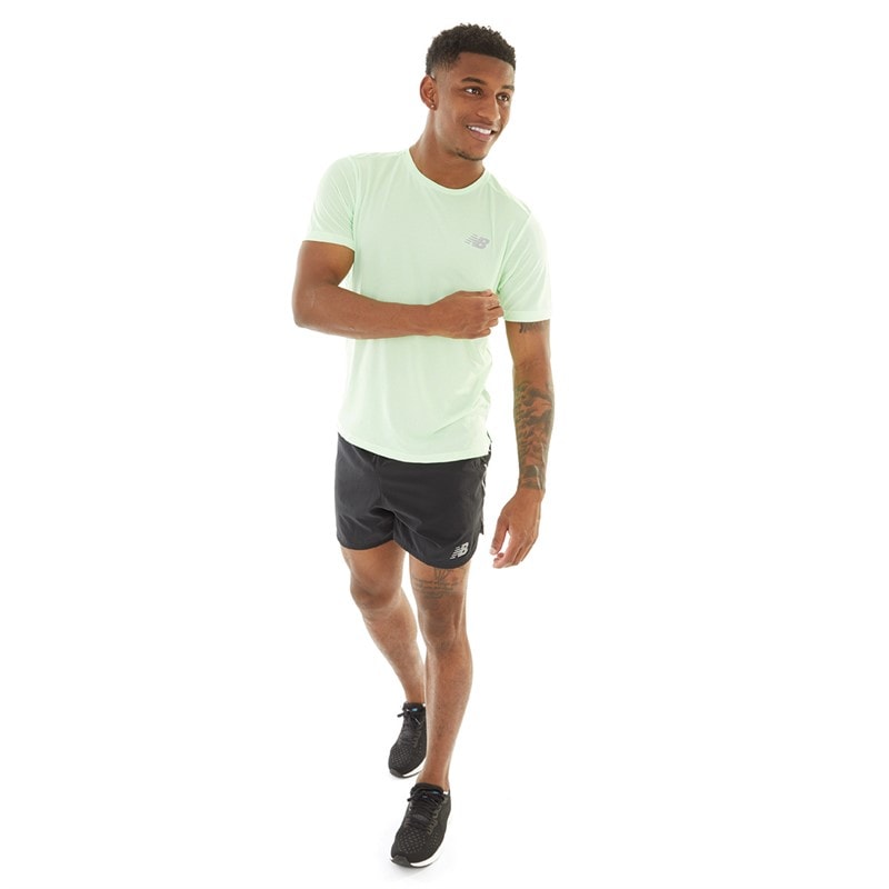 New Balance Mens Impact 5 Inch Running Shorts Black - Image 5
