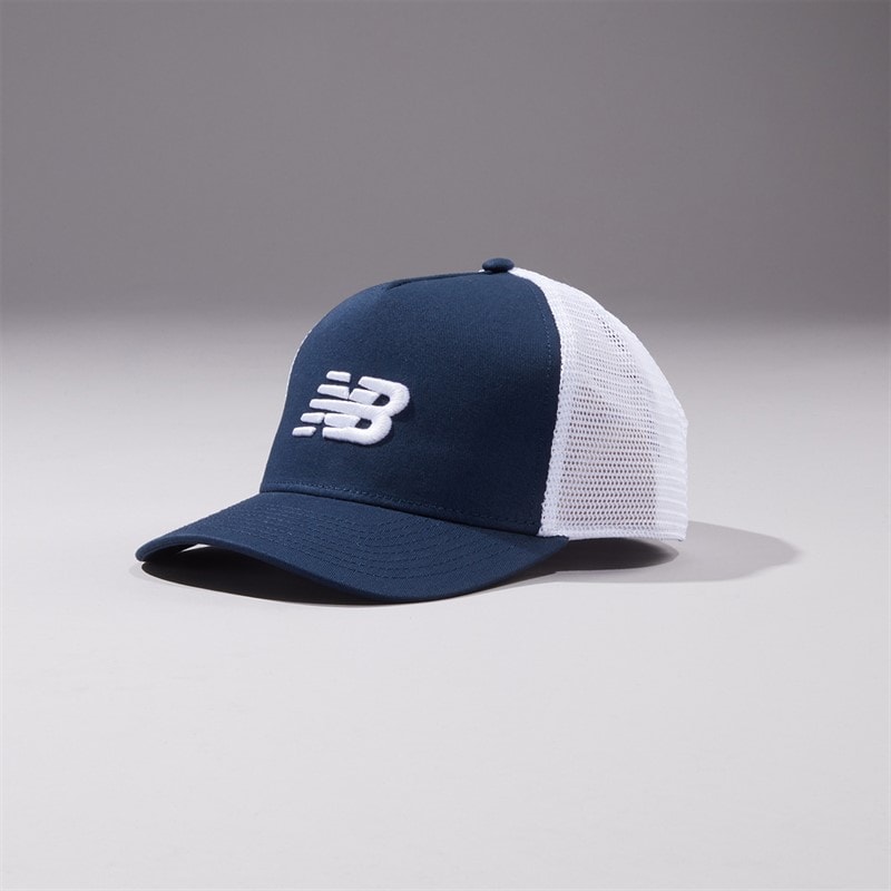 New Balance Essentials Trucker Cap Natural Indigo