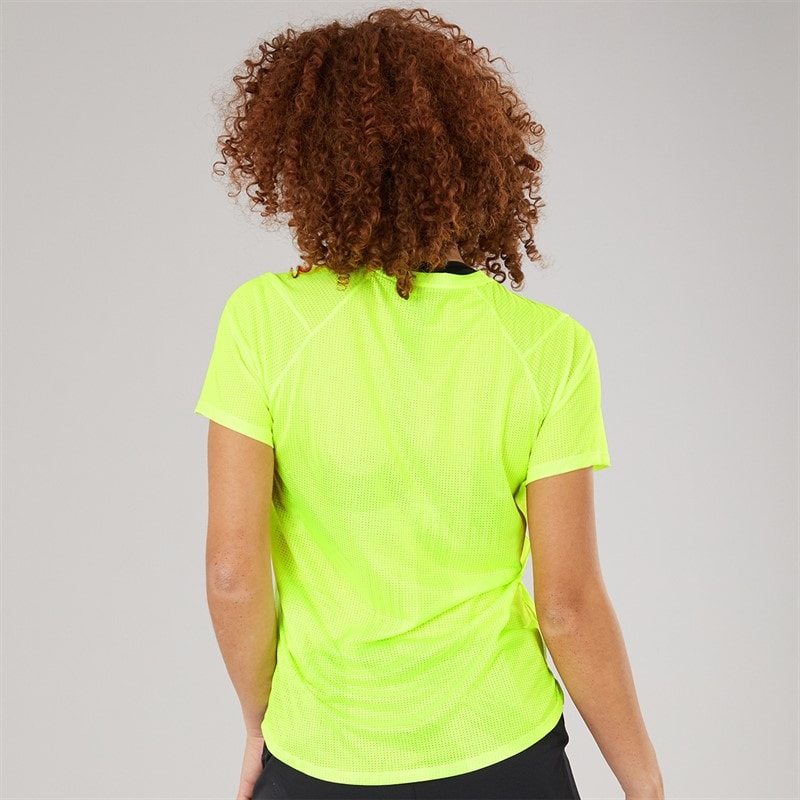 New Balance Womens London Edition Printed Running Top Green - Image 2