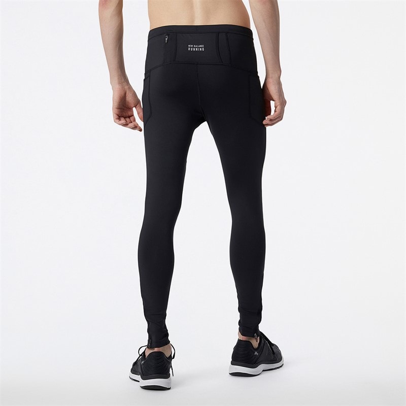New Balance Mens Impact Running Tight Leggings Black - Image 2