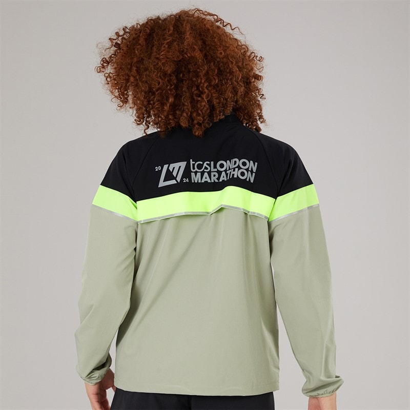 New Balance Womens London Edition Marathon Running Jacket Black - Image 2