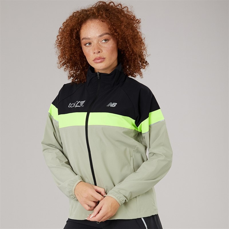 New Balance Womens London Edition Marathon Running Jacket Black - Image 3
