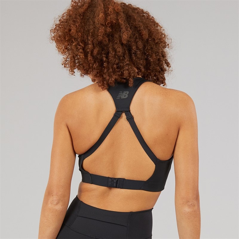 New Balance Womens NB Power X High Impact Sports Bra Black - Image 2
