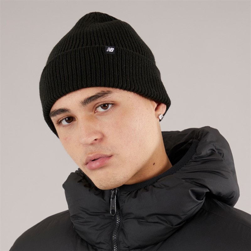 New Balance Mens Winter Watchman Beanie Black - Image 1