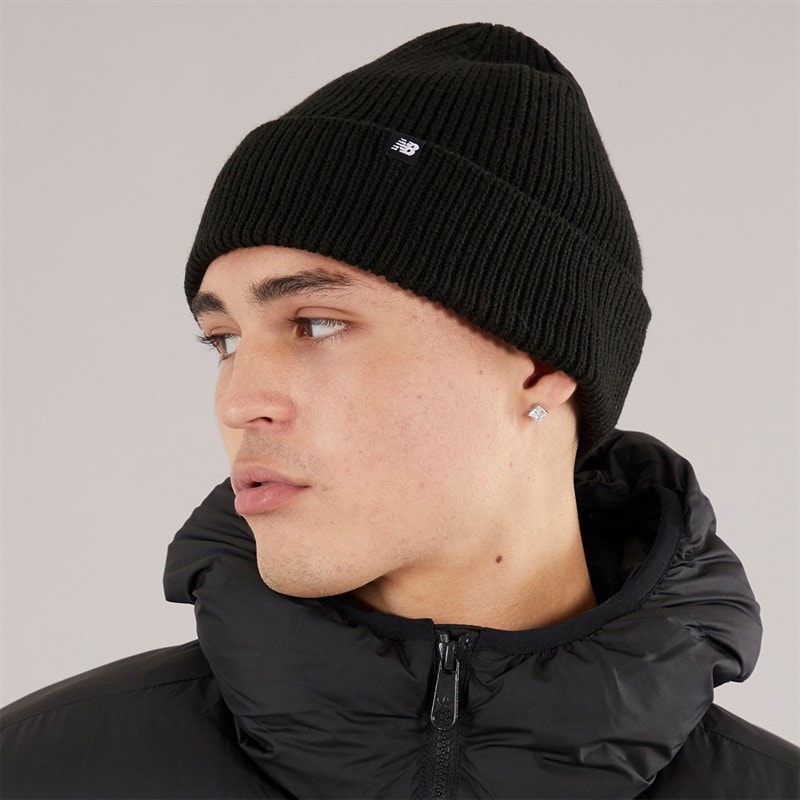 New Balance Mens Winter Watchman Beanie Black - Image 2