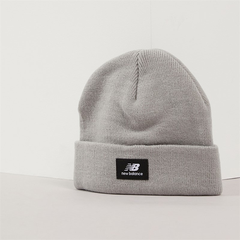 New Balance Kids NB Logo Knitted Beanie Slate - Image 2