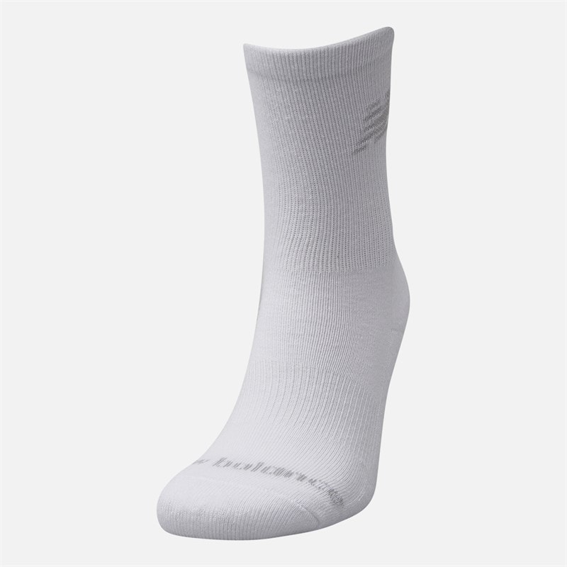 New Balance Boys Junior Ten Pack Cushioned Crew Socks White - Image 2