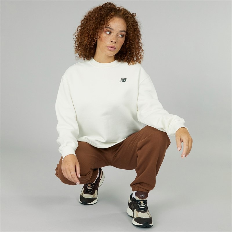 New Balance Womens Heritage Fleece Sweat Pants Pine Cone - Image 3