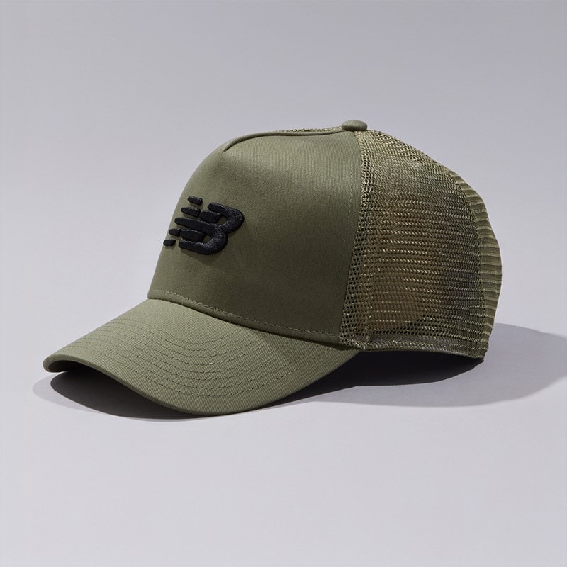 New Balance Essentials Trucker Cap Dark Olivine